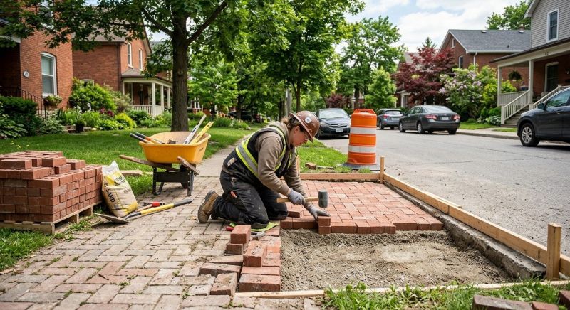 Brick Sidewalk Repair